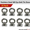 8x Eye Bolt Channel Nut Tie Down Kit Fit Rhino Rack Platform Roof Rack Fastener T & C Channel - Image 7
