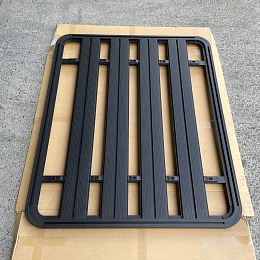 150x125cm Alloy Flat Roof Rack Platform Aluminium with Hardware for Canopy Mounting