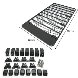 Alloy Flat Rack Gutter Mount